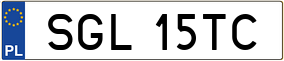 Trailer License Plate
